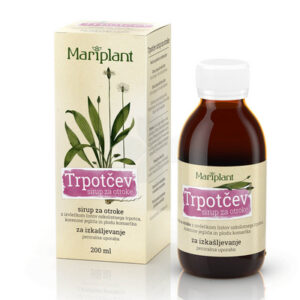 Mariplant Trpotčev sirup za otroke za izkašljevanje, 200 ml