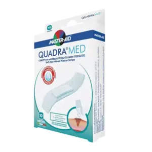 Master Aid Quadra Med Super 8,6 x 3,9 cm obliži, 10 obližev Master Aid Quadra Med Super 8,6 x 3,9 cm obliži, 10 obližev