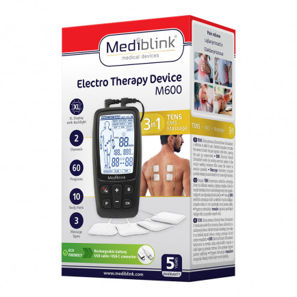 Mediblink M600 Elektroterapevtska naprava 3v1 TENS-EMS-Masaža Mediblink M600 Elektroterapevtska naprava 3v1 TENS-EMS-Masaža