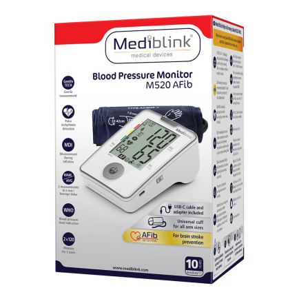 Mediblink M520 AFib nadlaktni merilnik krvnega tlaka Mediblink M520 AFib nadlaktni merilnik krvnega tlaka