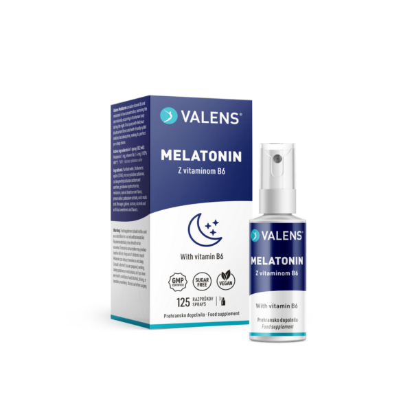 Valens Melatonin ustno pršilo, 25 ml Valens Melatonin ustno pršilo, 25 ml