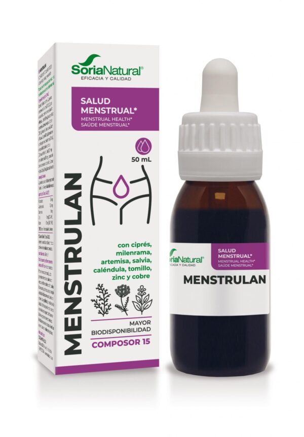 Soria Natural Menstrulan kompleks XXI brezalkoholne kapljice, 50 ml Soria Natural Menstrulan kompleks XXI brezalkoholne kapljice, 50 ml
