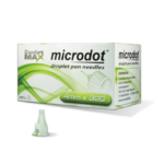 Microdot Droplet Igle za insulinski peresnik 32 G (4 mm), 100 igel Microdot Droplet Igle za insulinski peresnik 32 G (4 mm), 100 igel