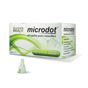 Microdot Droplet Igle za insulinski peresnik 32 G (4 mm), 100 igel