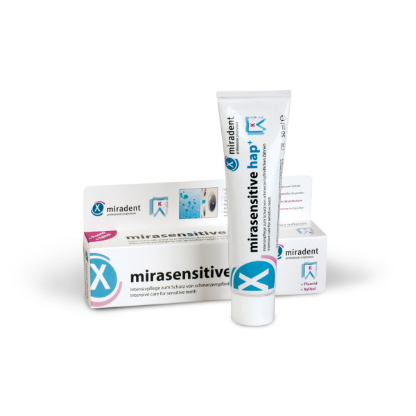 Miradent Mirasensitive HAP+ zobna krema za občutljive zobe, 50 ml Miradent Mirasensitive HAP+ zobna krema za občutljive zobe, 50 ml
