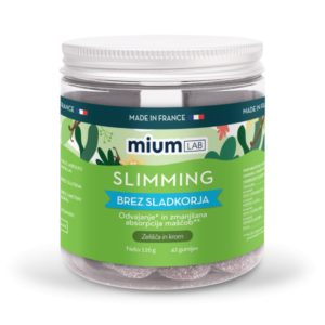 Mium Lab Slimming gumiji brez sladkorja, 42 gumijev