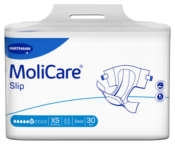 MoliCare Slip hlačne predloge 6 kapljic - Extra Small, 30 predlog MoliCare Slip hlačne predloge 6 kapljic - Extra Small, 30 predlog