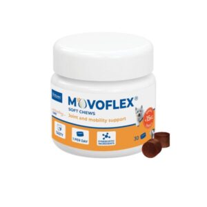 Movoflex S mehke žvečilke za podporo sklepom in gibljivosti za pse do 15 kg, 30 žvečilk