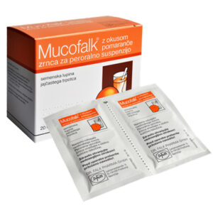 Mucofalk z okusom pomaranče zrnca za peroralno suspenzijo, 20 x 5 g Mucofalk z okusom pomaranče zrnca za peroralno suspenzijo, 20 x 5 g