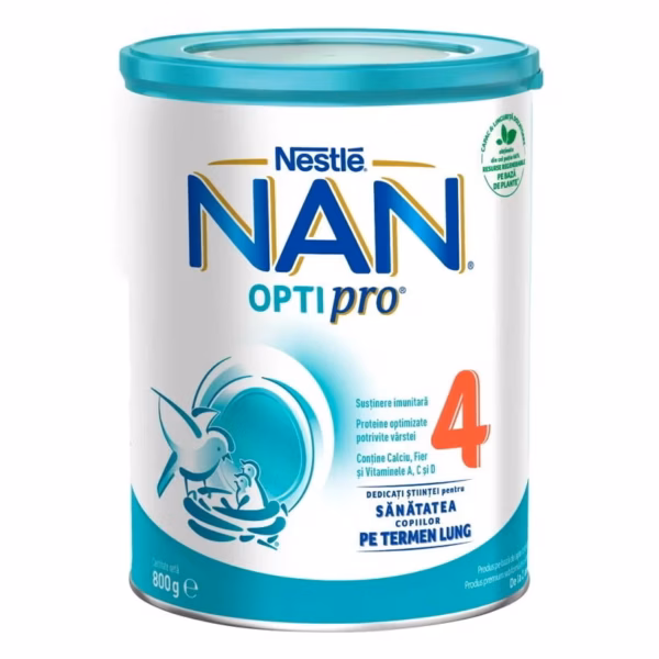 NAN Optipro 4 prah za pripravo mlečnega napitka za majhne otroke od 2. leta dalje, 800 g NAN Optipro 4 prah za pripravo mlečnega napitka za majhne otroke od 2. leta dalje, 800 g