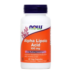 NOW Alfa lipoična kislina 100 mg, 60 kapsul