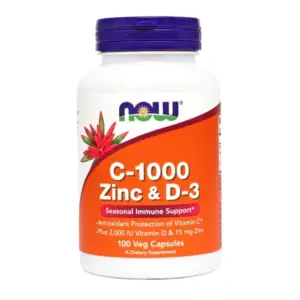 NOW C-1000 Cink + D3 kapsule, 100 kapsul