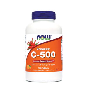NOW Vitamin C 500 mg, 100 žvečljivih tablet