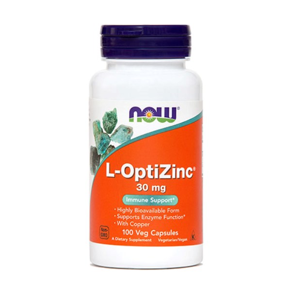 NOW Cink (L-OptiZinc) 30 mg, 100 kapsul NOW Cink (L-OptiZinc) 30 mg, 100 kapsul