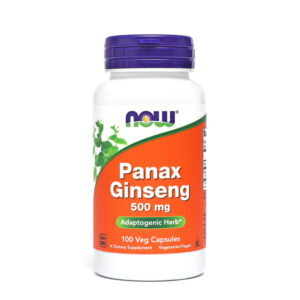 NOW Panax Ginseng 500 mg, 100 kapsul