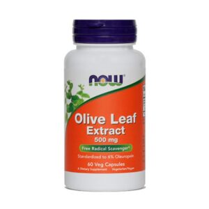 NOW Oljčni listi (izvleček) 500 mg, 60 kapsul