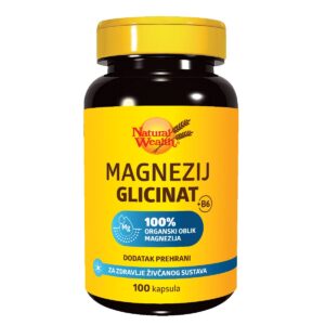 Natural Wealth Magnezij glicinat + B6 kapsule, 100 kapsul