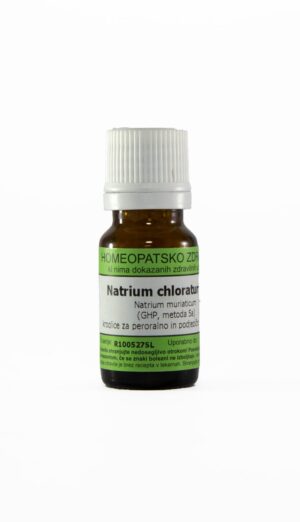 Natrium chloratum C12 homeopatske kroglice, 1 g