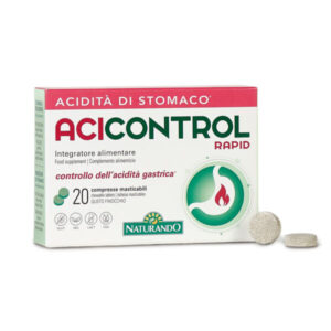 Naturando Acicontrol rapid žvečljive tablete, 20 žvečljivih tablet