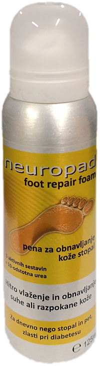 Neuropad pena za obnovo kože stopal, 125 ml