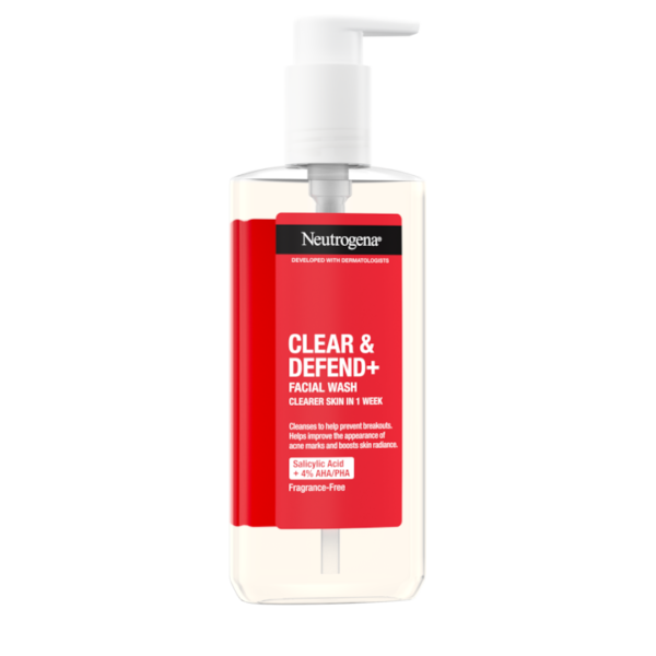 Neutrogena Clear&Defend+ čistilni gel za obraz, 200 ml