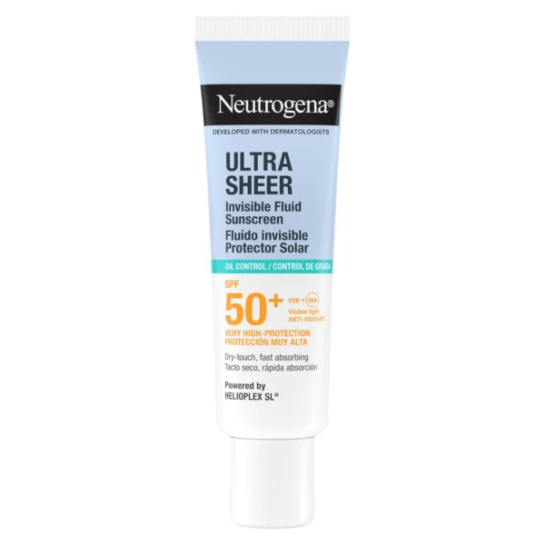 Neutrogena Ultra Sheer Invisible Fluid Oil Control nevidni fluid za obraz za uravnavanje sebuma ZF 50+, 50 ml Neutrogena Ultra Sheer Invisible Fluid Oil Control nevidni fluid za obraz za uravnavanje sebuma ZF 50+, 50 ml
