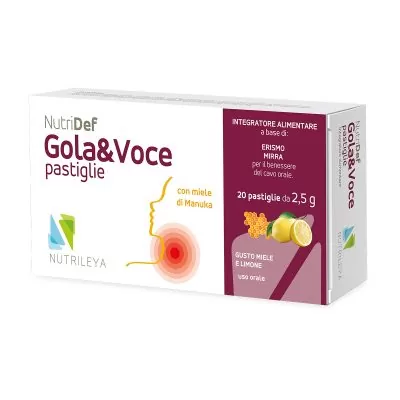 Nutridef Gola&Voce pastile za grlo - okus med/limona, 20 pastil Nutridef Gola&Voce pastile za grlo - okus med/limona, 20 pastil