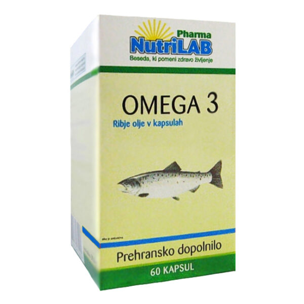 Nutrilab Omega-3 500 mg kapsule, 60 kapsul Nutrilab Omega-3 500 mg kapsule, 60 kapsul