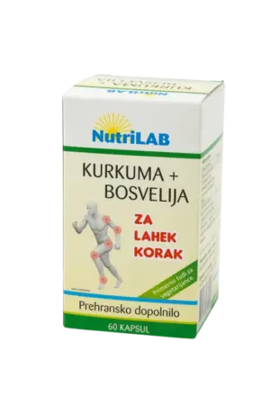 Nutrilab kurkuma + bosvelija kapsule, 60 kapsul