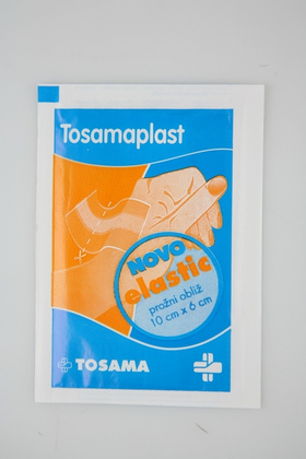 Tosamaplast obliž prožni 10 cm x 6 cm, 1 obliž