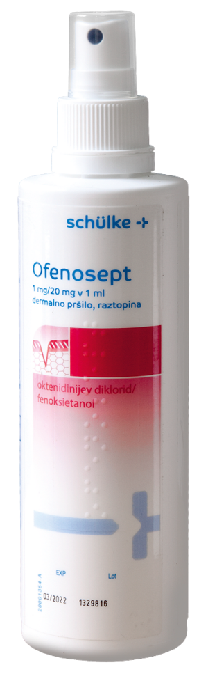 Ofenosept 1 mg/20 mg v 1 ml dermalno pršilo, raztopina, 250 ml