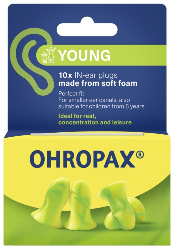 Ohropax Young – čepki za ušesa, 10 čepkov Ohropax Young – čepki za ušesa, 10 čepkov