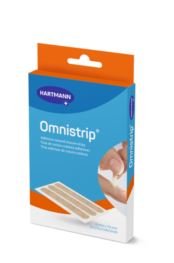 Omnistrip sterilni obliži za zapiranje manjših ran (6 x 76 mm), 6 obližev