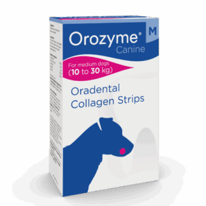 Orozyme Canine M encimski kolagenski žvečilni trakovi za pse od 10 do 30 kg (141 g)