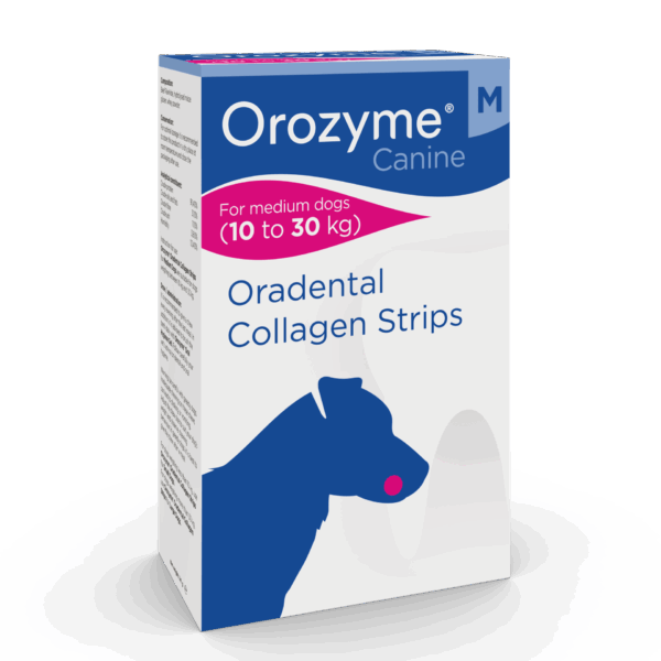 Orozyme Canine M encimski kolagenski žvečilni trakovi za pse od 10 do 30 kg (141 g) Orozyme Canine M encimski kolagenski žvečilni trakovi za pse od 10 do 30 kg (141 g)