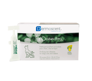 Dermoscent PyoClean Oto čistilo za ušesa za pse in mačke, 10 x 5 ml