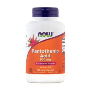 NOW Pantotenska kislina 500 mg, 100 kapsul