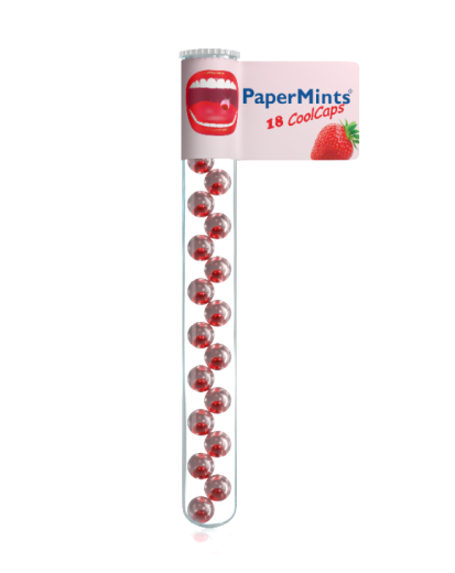 Papermints osvežilne pastile jagoda, 18 pastil Papermints osvežilne pastile jagoda, 18 pastil