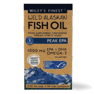 Wiley’s Finest Wild Alaskan Fish Oil Peak EPA kapsule, 30 kapsul