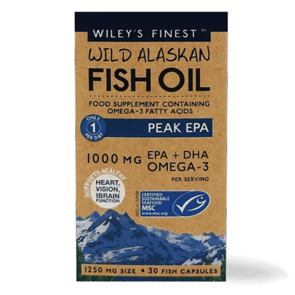 Wiley’s Finest Wild Alaskan Fish Oil Peak EPA kapsule, 30 kapsul Wiley’s Finest Wild Alaskan Fish Oil Peak EPA kapsule, 30 kapsul