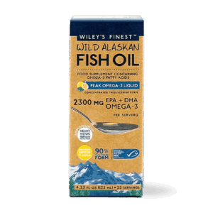Wiley’s Finest Wild Alaskan Fish Oil Peak Omega 3 tekočina, 125 ml