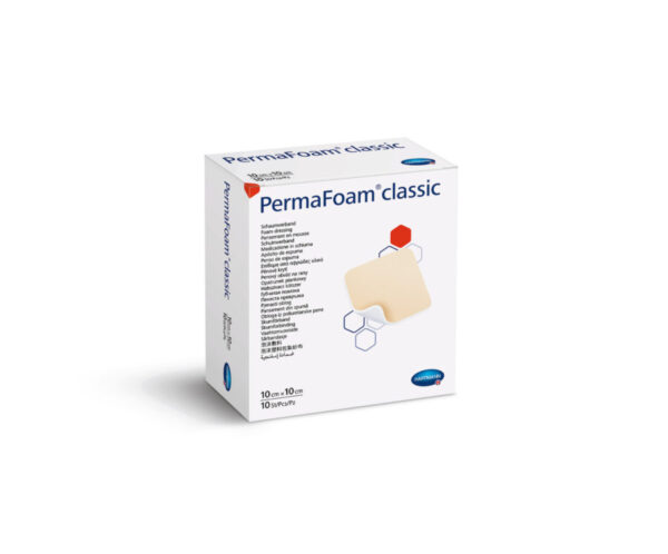 PermaFoam Classic obloga za oskrbo rane iz poliuretanske pene (10 x 10 cm), 10 oblog PermaFoam Classic obloga za oskrbo rane iz poliuretanske pene (10 x 10 cm), 10 oblog