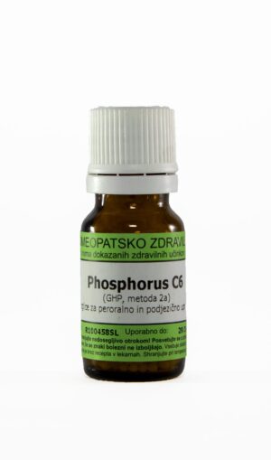 Phosphorus C12 homeopatske kroglice, 1 g