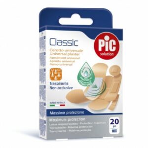 PiC Antibakterijski obliži Classic različne velikosti, 20 obližev PiC Antibakterijski obliži Classic različne velikosti, 20 obližev