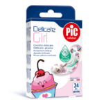 PiC Antibakterijski obliži Delicate za deklice, 24 obližev PiC Antibakterijski obliži Delicate za deklice, 24 obližev