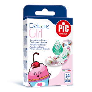 PiC Antibakterijski obliži Delicate za deklice, 24 obližev PiC Antibakterijski obliži Delicate za deklice, 24 obližev