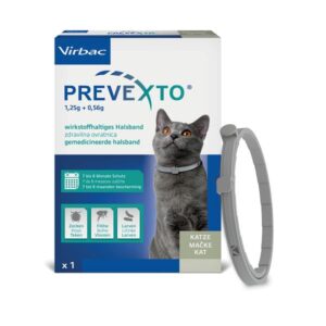 PreveXto 1,25 g + 0,56 g zdravilna ovratnica za mačke (38 cm), 1 ovratnica