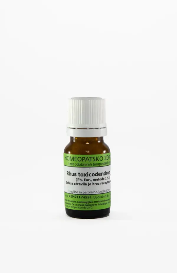 Rhus toxicodendron C200 homeopatske kroglice, 1 g Rhus toxicodendron C200 homeopatske kroglice, 1 g