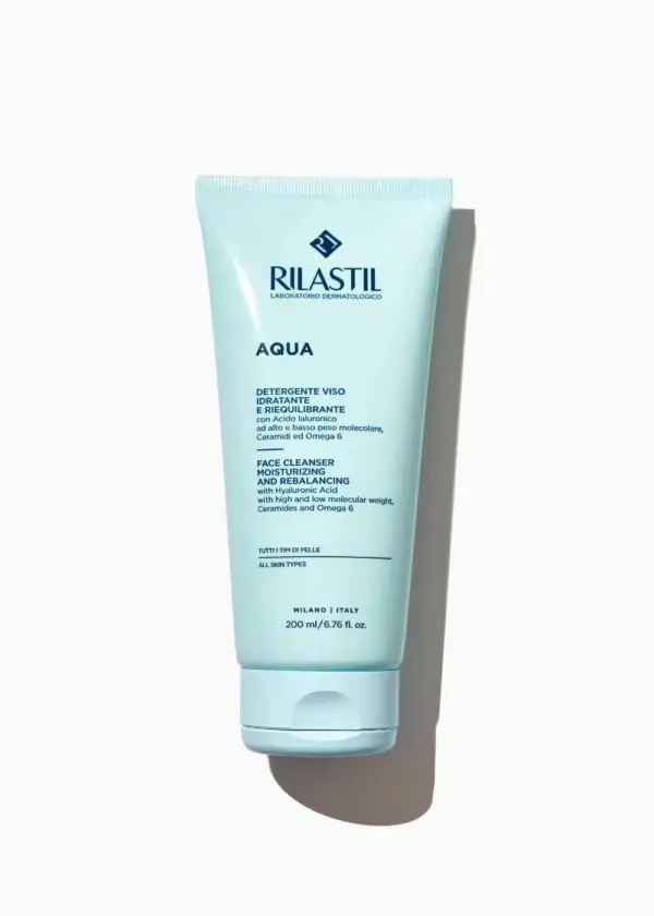 Rilastil Aqua čistilna emulzija za obraz, 200 ml