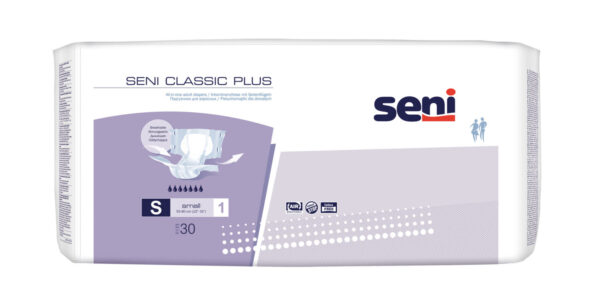 Seni Classic Plus Hlačne plenice za težko in zelo težko inkontinenco – Small, 30 hlačnih plenic